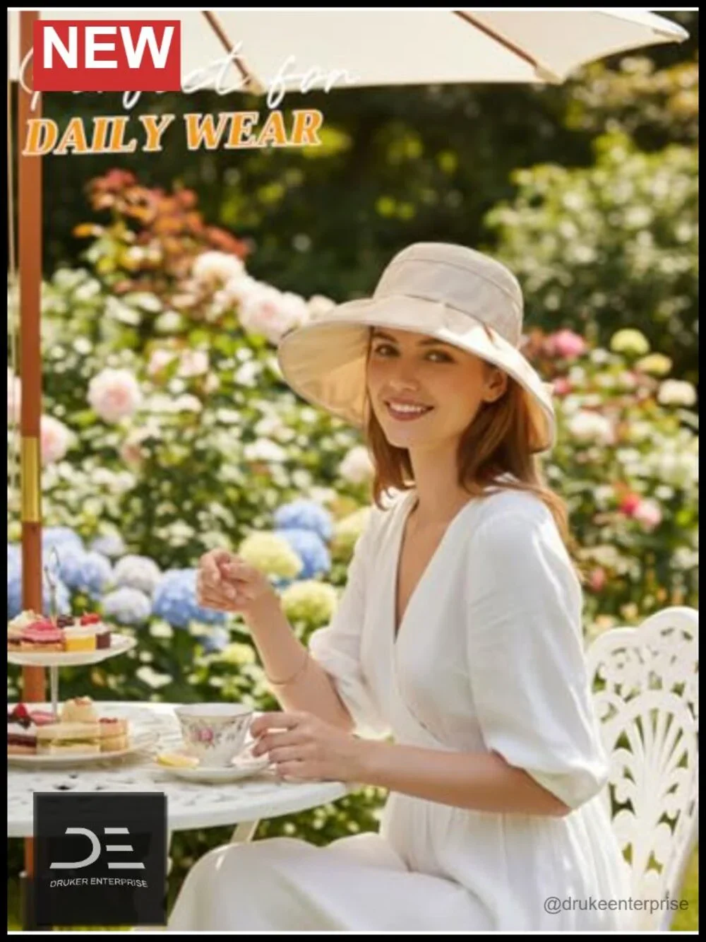 Wide Brim Sun Hat UPF 80+ UV Protection Foldable Packable Travel Beach Outdoor